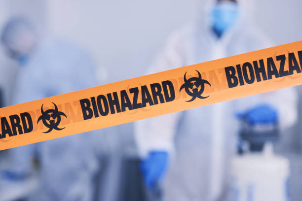 Professional Biohazard Cleanup technician working in Maribel, WI